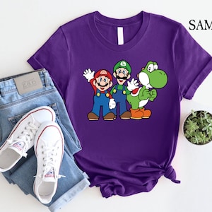 Super Mario Freunde Shirt, personalisierte Mario Shirt, personalisierte Kinderkleidung, Super Mario Shirt, Mario Urlaub Shirt, Super Mario Bros Shirt