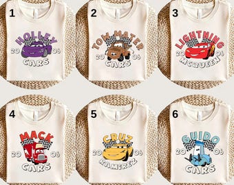Disney Cars Character Shirt, Disney Cars Family Shirt, Disney Cars Birthday Party Shirt, Lightning McQueen Shirt, Disney Cars Sally Shirt