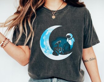 Camiseta de Wall-E y Eva de Disney, camiseta de personajes de Wall-E de Disney, camiseta de Magic Kingdom, camiseta de Wall-E de Disney, camiseta de pareja de Wall-E y Eva de Disney