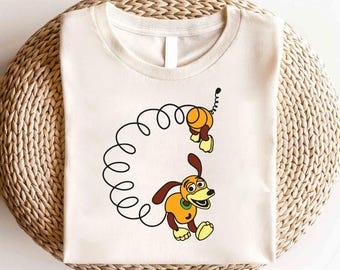 Camiseta de perro Slinky de Toy Story de Disney Pixar, regalo para amantes de los perros Slinky, camiseta de perro Slinky de Toy Story, camiseta familiar de Disney, camiseta de cumpleaños de perro Slinky