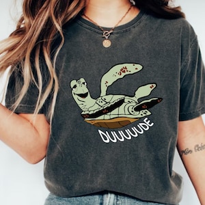 Disney Finding Squirts Snorkeling Shirt,Finding Nemo Shirt,Animal Kingdom Tee,Finding Nemo Character Shirt, Disney Finding Nemo Squirt Shirt