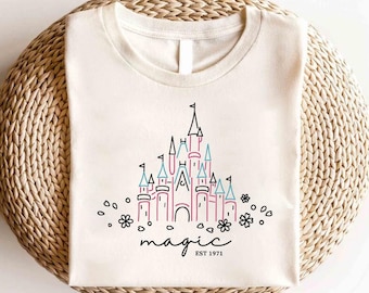 Camiseta del Castillo Mágico de Disney, Camiseta del Castillo de Acuarela, Camiseta del Reino Mágico, Camiseta del Viaje de Chicas de Disney, Camiseta del Castillo de Acuarela de Minnie Mouse
