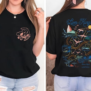 Chemise personnages Le Roi Lion Disney, Chemise Disney Simba Timon Pumbaa, Chemise Disney Hakuna Matata, Chemise Disney Animal Kingdom, Chemise Safari Disney