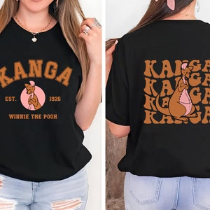Disney Two-Sided Kanga Shirt, Disney Winnie The Pooh Kanga Shirt, Disneyland Pooh Bear Kanga Shirt, Disney Kanga Retro Shirt