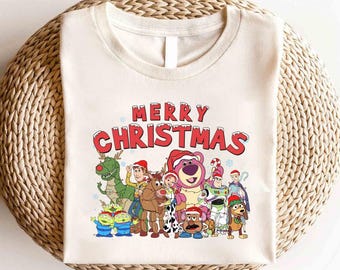 Disney Toy Story Friends Merry Christmas Shirt, Toy Story Character Christmas Shirt, Disney Toy Story Christmas Shirt, Christmas Party Shirt