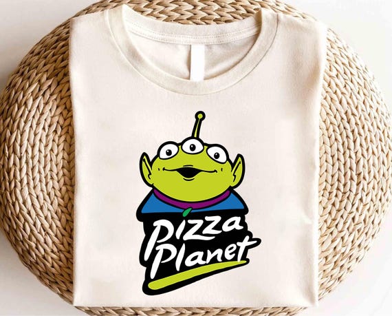 ピザプラネット半袖シャツᒪサイズ+ピザカチューシャ トイストーリー