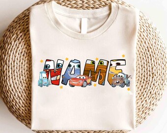 Disney Cars Custom Name Shirt, Disney Lightning McQueen Shirt, Disney Cars Matching Shirt, Piston Cup Shirt, Disney Cars Birthday Shirt