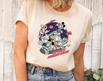 Vintage Space Mountain Mickey Shirt, Space Mountain Shirt, Retro Disneyland Astronaut, Disney Family Vacation, Comfort Colors Shirts,