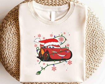 Disney Cars Lightning Mcqueen Christmas Shirt, Disney Cars Christmas Shirt, Christmas Cars Trip Shirt, Christmas Party Shirt, Christmas Gift