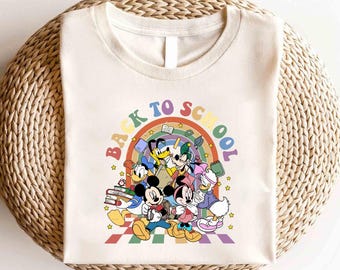 Disney First Day Of School Shirt, Disney Back To School Shirt, Disney Mickey And Friends Shirt, Teacher Life Shirt, Disney Preschool Shirt