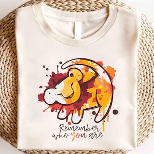 Disney Lion King Simba Remember Who You Are Shirt, Disney The Lion King Shirt,Simba And Nala Shirt,Animal Kingdom Shirt, Hakuna Matata Shirt