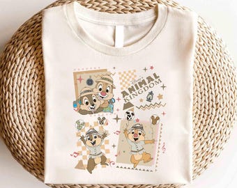 Disney Chip and Dale Safari Shirt, Disney Family Trip Shirt, Disney Double Trouble Shirt, Disney Couple Shirt, Disney Animal Kingdom Shirt