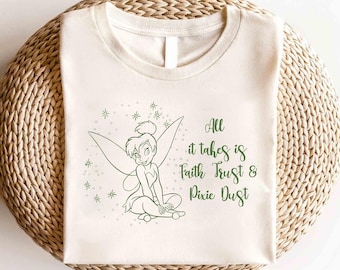 Disney Tingeling-tröja, Disney Prinsessan Tingeling-tröja, Disney Tingeling-tröja med Neverland, Disney matchande familjetröja, Magiska kungariket-tröja