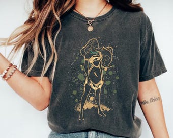 Disney Princess Pocahontas Characters Shirt, Pocahontas Princess Shirt,Disney Family Shirt,Pocahontas Watercolor Shirt,Disney Princess Shirt