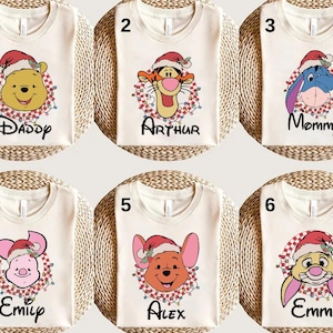 Disney Winnie the Pooh Friends Christmas Shirt, Winnie the Pooh Christmas Shirt,Pooh Christmas Shirt, Christmas Party Shirt,Christmas Gift