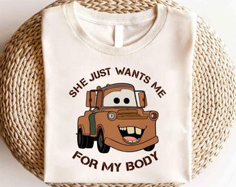 Chemise Cars Disney Tow Mater, chemise McQueen Cars, chemise de champion de la Piston Cup, chemise Tow Mater, chemise d'anniversaire de voitures, chemise voitures radiateur ressorts