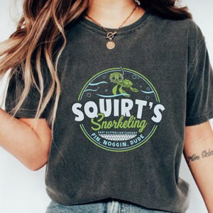 Disney Finding Squirts Snorkeling Shirt,Finding Nemo Shirt,Animal Kingdom Tee,Finding Nemo Character Shirt, Disney Finding Nemo Squirt Shirt