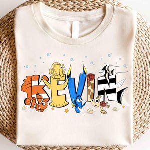 Disney Custom Name Finding Shirt, Finding Nemo Shirt, Animal Kingdom Tee, Finding Nemo Character Shirt, Finding Nemo Birthday Party Shirt