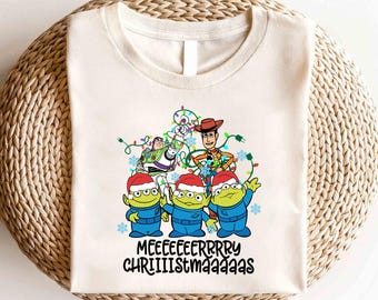 Disney Toy Story Friends Merry Christmas Shirt, Toy Story Character Christmas Shirt, Disney Matching Christmas Shirt, Christmas Party Shirt