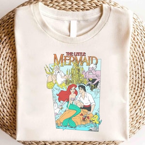 Camiseta de La Sirenita de Disney, camiseta de Ariel Flounder, camiseta de la Princesa Ariel, camiseta de Disney Girls Trip, camiseta de cumpleaños de princesa, camiseta Magic Kingdom