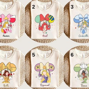 Disney Princess Coquette Bow Shirt, Princess Bow Shirt, Disney Girls Trip Shirt,Princess Castle Shirt, Magic Kingdom Tee, Disney Besties Tee
