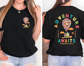 Disney Pixar Up House Balloons Couple Custom Shirt,Carl And Ellie Shirt,Disney You Are Always Be My Greatest Adventure Up Tee,Up Movie Shirt