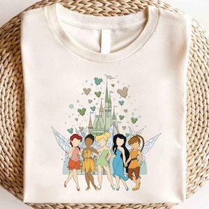 Disney Tinkerbell Castle Shirt, Magic Kingdom Shirt, Disney Girls Trip Shirt, Disney Tinkerbell Neverland Shirt, Disney Peter Pan Shirt