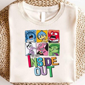Disney Pixar Inside Out Shirt, Mental Health Tee, Disney Inside Out 2 Movie Shirt, Disney Feelings Tee, Disney Inside Out Characters Shirt