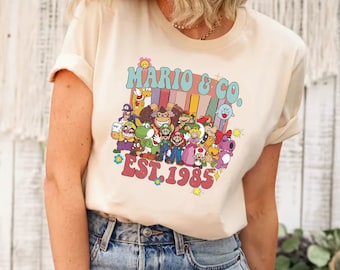 Super Mario Co. 1985 Shirt, Super Mario Bros Shirt, Super Mario World Shirt, Mario Est. 1985 Shirt, Mario Shirt, Super Mario Geburtstag Shirt