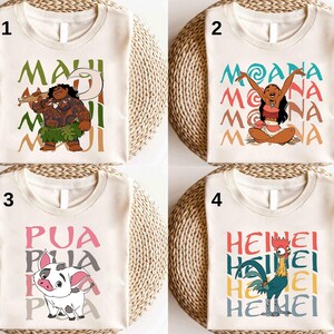 Disney Princess Moana Friends Shirt, Disney Moana Maui Hei Hei Pua Simea Shirt, Disney Moana Characters Shirt, Disney Princess Moana Shirt