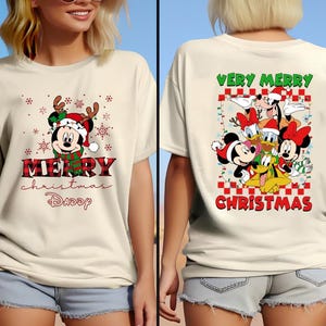 Disney Mickey and Friends Custom Name Christmas Shirt,Disney Mickey Christmas Lights Shirt,Christmas Party Tee,Disney Matching Christmas Tee