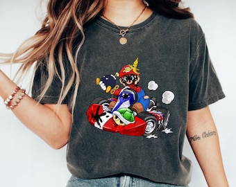 Super Mario Kart Shirt, Super Mario Bowser Shirt, Video Game Shirt, Retro Super Mario Kart Shirt, Gift For Gamer, Mario Shirt