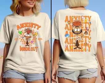 Disney Inside Out Anxiety Shirt, Inside Out Characters Shirt, Mental Health Shirt, Disney Feelings Shirt,I’m Fine Everything is Fine Shirt
