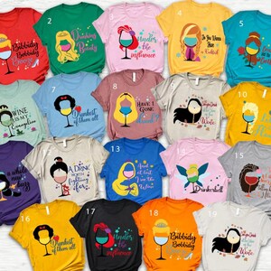 Disney Princess Character Drinking Shirt, Princess Drinking Party Shirt, Disney Girls Trip Shirt,Princess Matching Shirt,Magic Kingdom Shirt