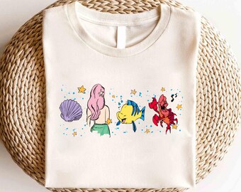 Shirt Disney de kleine zeemeermin, shirt Ariel Flounder, shirt prinses Ariel, shirt Disney Girls reis, shirt prinses verjaardag, prinses verjaardag shirt, shirt Disney trip