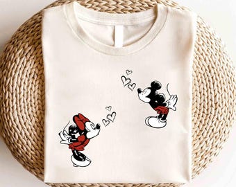 Disney Retro Minnie Maus Shirt, Disneyland Minnie Shirt, Vintage Micky Shirt, Klassisches Mickey T-Shirt, Disney Micky und Freunde Kariertes Shirt