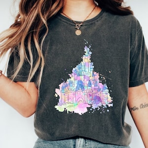 Disney Princess Castle Shirt,Disney Watercolor Castle,Magic Kingdom Shirt, Disney Girls Trip, Walt Disney Castle Shirt,Princess Castle Shirt