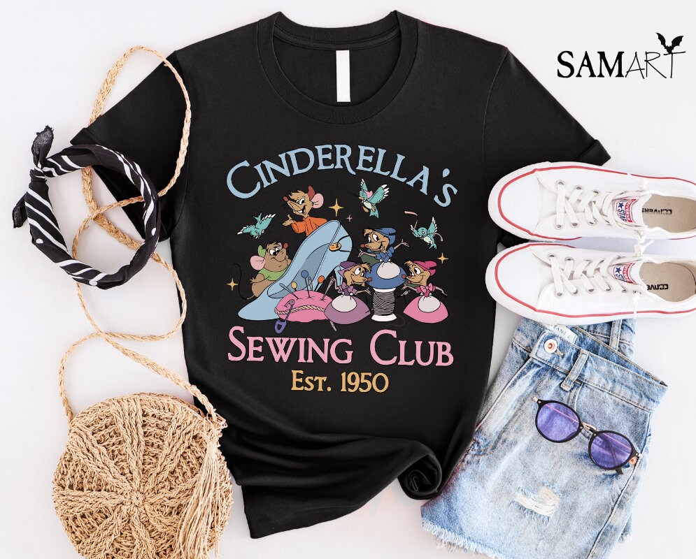 Vintage Disney Cinderella's Sewing Club Est 1950 Shirt,disney
