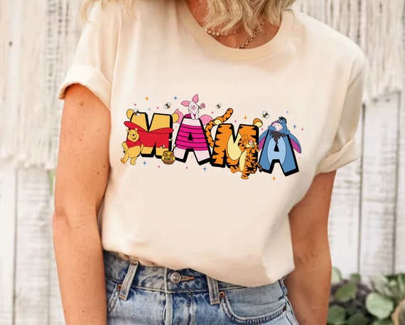 Winnie the Pooh Mama Shirt, Winnie the Pooh Mom Shirt, Gift for