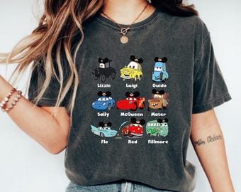 ディズニー カーズ ライトニング・マックィーン イヤーズ シャツ、ディズニー カーズ シャツ、ディズニー カーズ キャラクター シャツ、ディズニー カーズ マッチング シャツ、ラジエーター・スプリングス シャツ