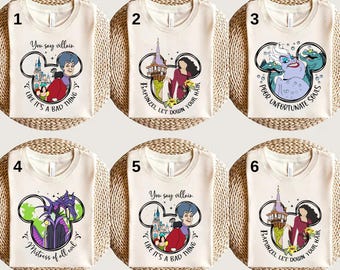 Disney Villains Bad Witches Club Coquette Bows Shirt,Disney Bad Guys Tee, Disney Villains Shirt,Maleficent Evil Queen Hades Jafar Scar Shirt