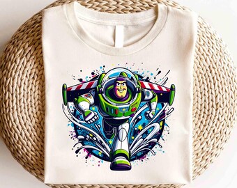 Disney Toy Story Buzz Lightyear Watercolor Shirt, Toy Story Movie Characters Shirt,Buzz Lightyear Tee, Toy Story Infinity and Beyond Shirt