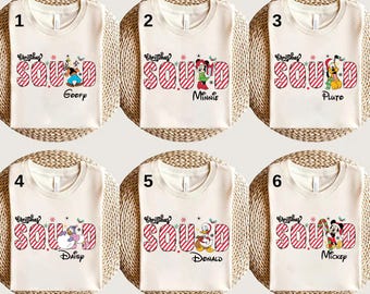 Disney Squad Mickey And Friends Christmas Shirt, Christmas Matching Shirt,Disney Family Christmas Shirt,Christmas Party Shirt,Christmas Gift
