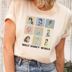 Disneyworld Princess Shirt, Princess Disney Shirt,Tinkerbell Shirt,Retro Princess Personalized Shirt,Disney Girl Shirt,Belle, Rapunzel Shirt