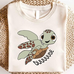 Disney Finding Squirts Snorkeling Shirt,Finding Nemo Shirt,Animal Kingdom Tee,Finding Nemo Character Shirt, Disney Finding Nemo Squirt Shirt