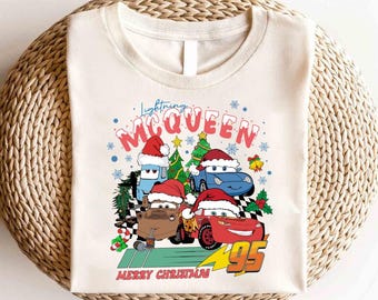 Disney Cars Lightning Mcqueen Christmas Shirt, Disney Cars Christmas Shirt, Christmas Cars Trip Shirt, Christmas Party Shirt, Christmas Gift