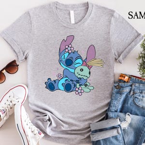 Disney Stitch Two-Sided Shirt, Cute Stitch Lover Tee, Disney Lilo & Stitch Matching Shirt, Disney Girls Trip Shirt, Lilo and Stitch Shirt image 2