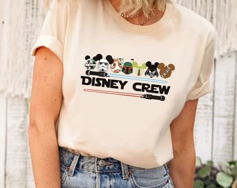 Camisa Star Wars Disney Crew, Camisa Star Wars Disneyworld, Camisa Star Wars, Camisa Disney Trip, Camisa Darth Vader, Camisa Galaxy's Edge