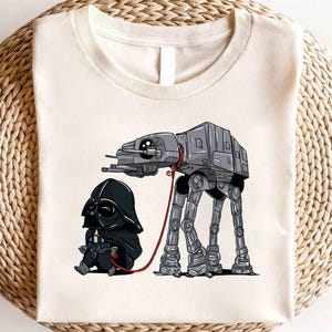 Disney Star Wars Darth Vader AT-AT Walker Shirt, Darth Vader Shirt, Star Wars Day Shirt,Star Wars Pet Owner Shirt, Star Wars Character Shirt