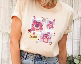 Disney Pixar Toy Story schattige Lotso raster foto's shirt, Toy Story Lotso shirt, Toy Story shirt, Lotso Bear shirt, Toy Story Lotso Bear shirt